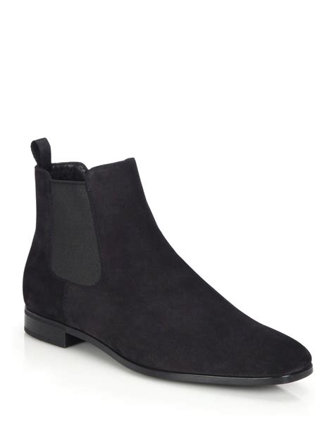 prada men's chelsea boot|prada chelsea boots suede.